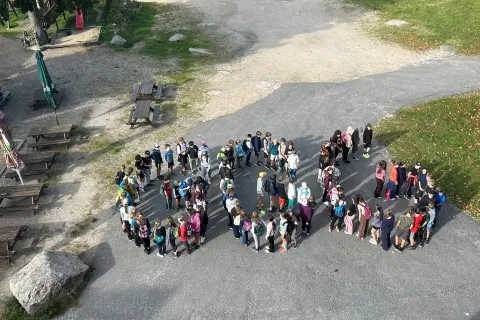 První ročníky na adaptačním kurzu v Jizerských horách